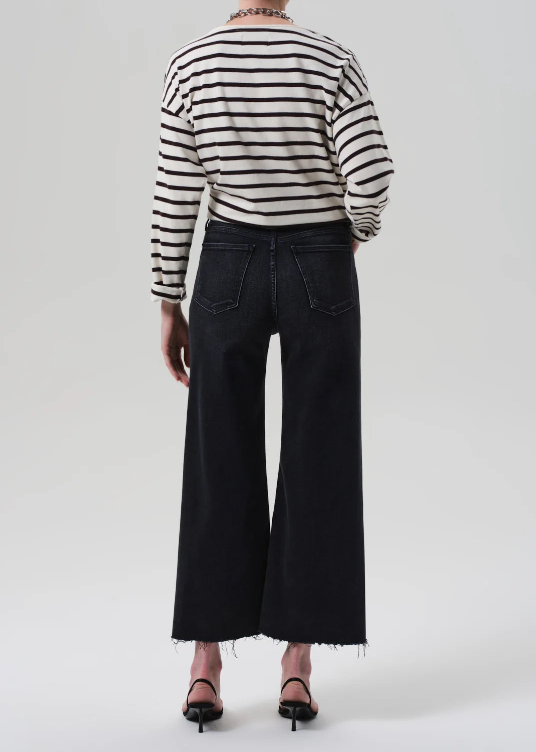 Citizens of Humanity Lyra Wide Leg Crop Raw Hem