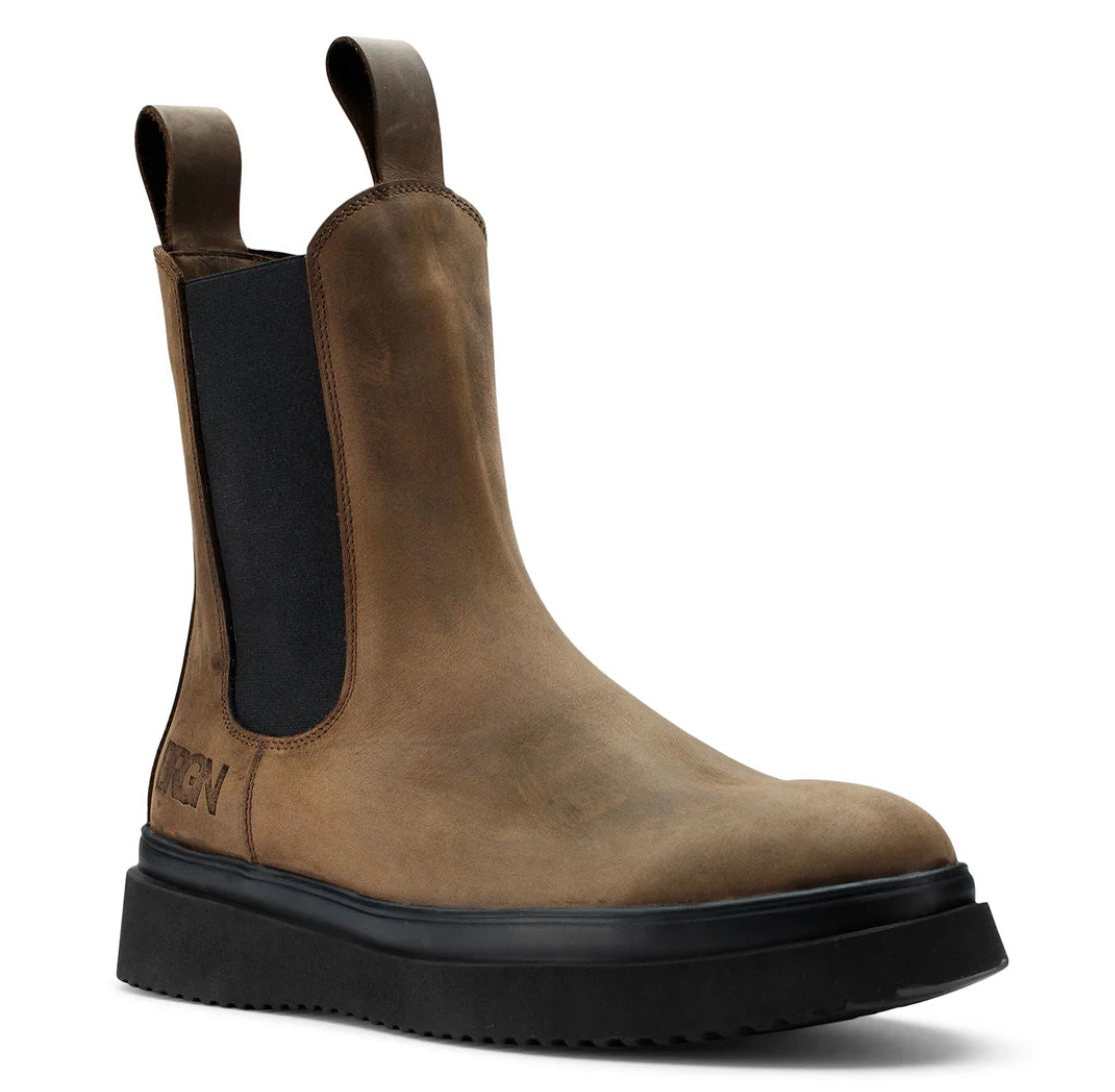 BRGN Waterproof Flat Sole Chelsea Boots