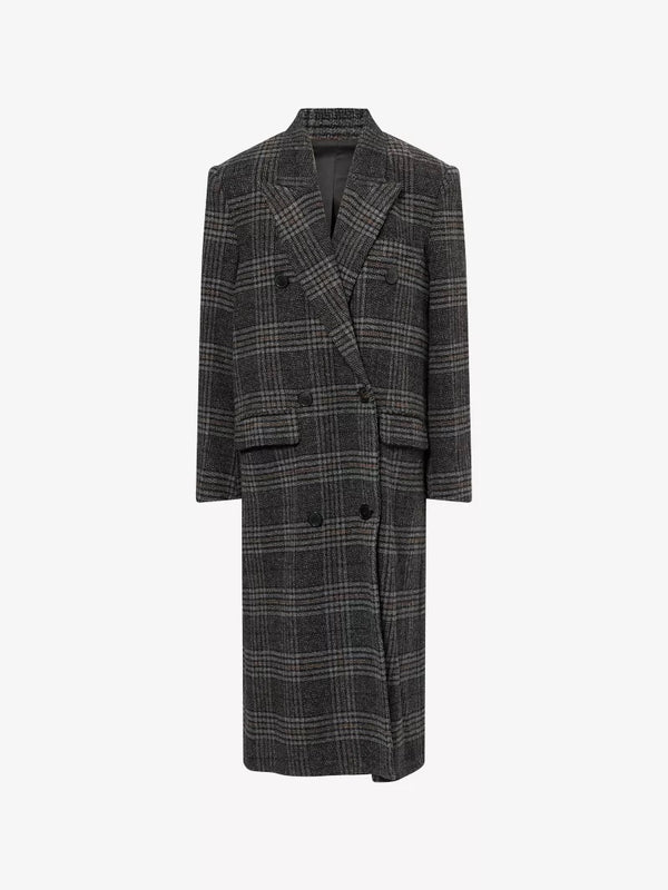 ダウンジャケット・コート Isabel Marant Etoile Double-Breasted Coat Grey Isabel Marant  toile Isabel Marant Etoile Double-Breasted