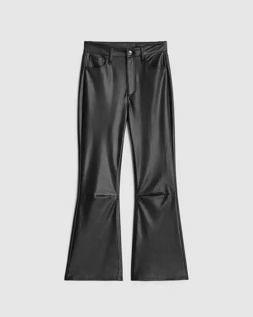 Rag & Bone Casey Faux Leather Cropped Flare