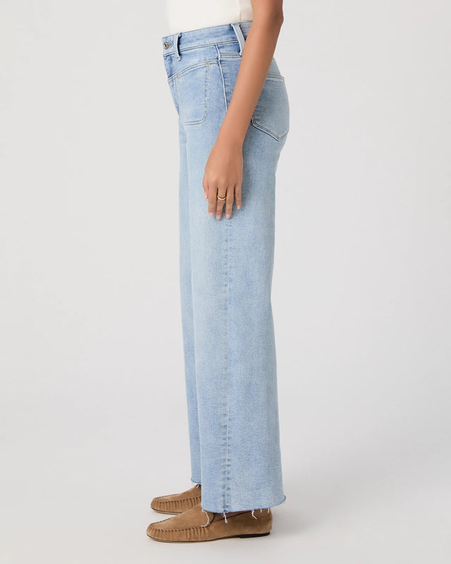 Paige Anessa 31" Front Yoke Wide leg Jeans