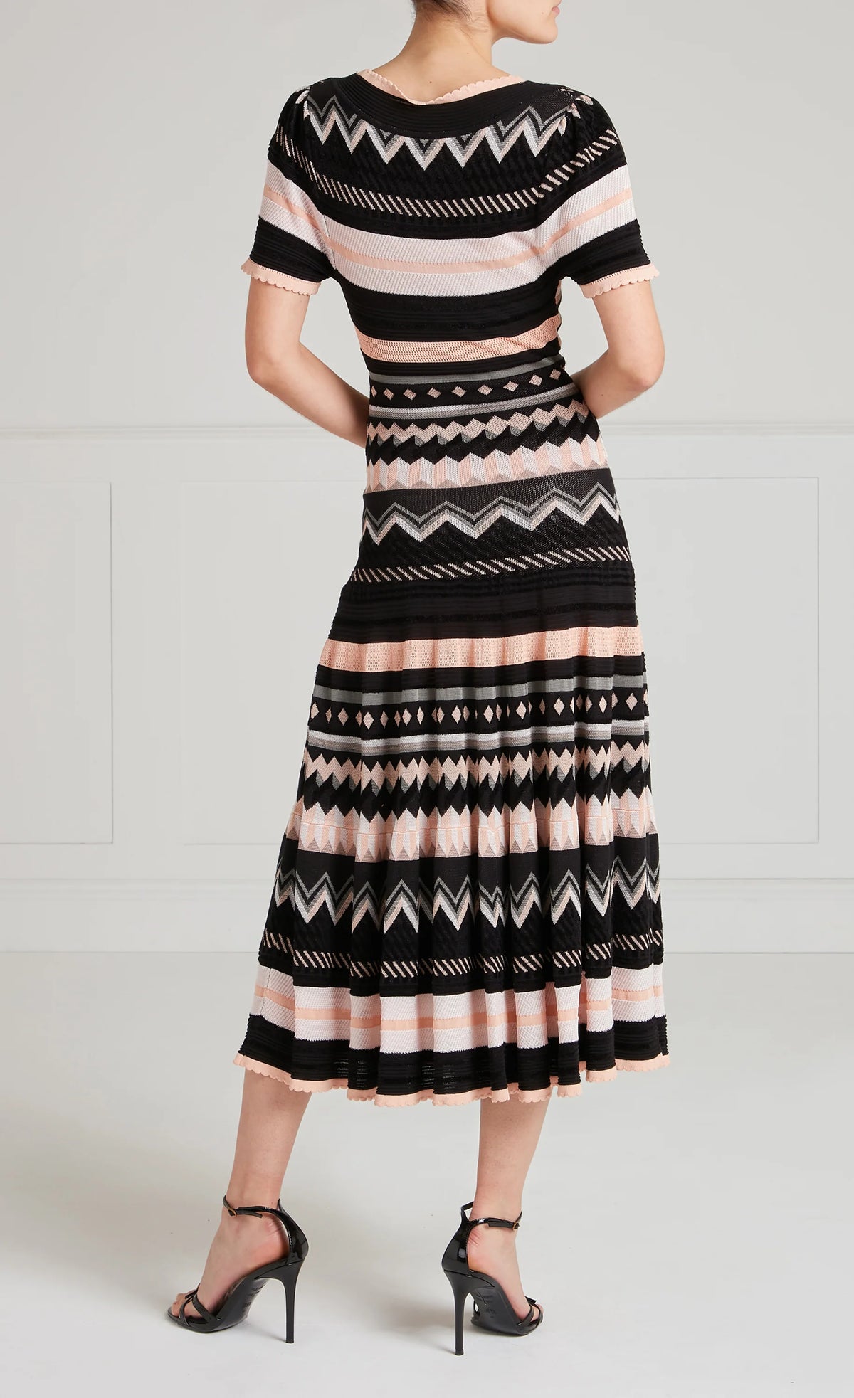 Temperley Meryl Knit V Neck Dress