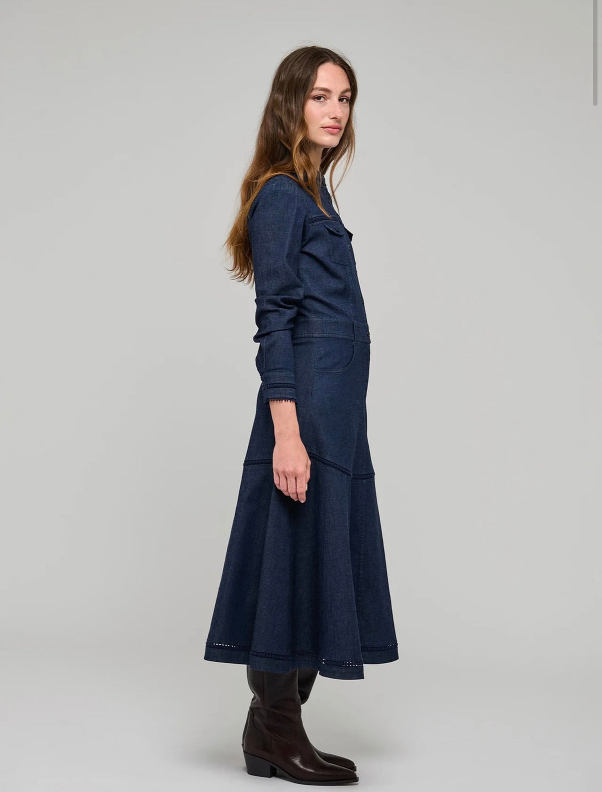 DEA KUDIBAL AUGUSTADEA DENIM DRESS