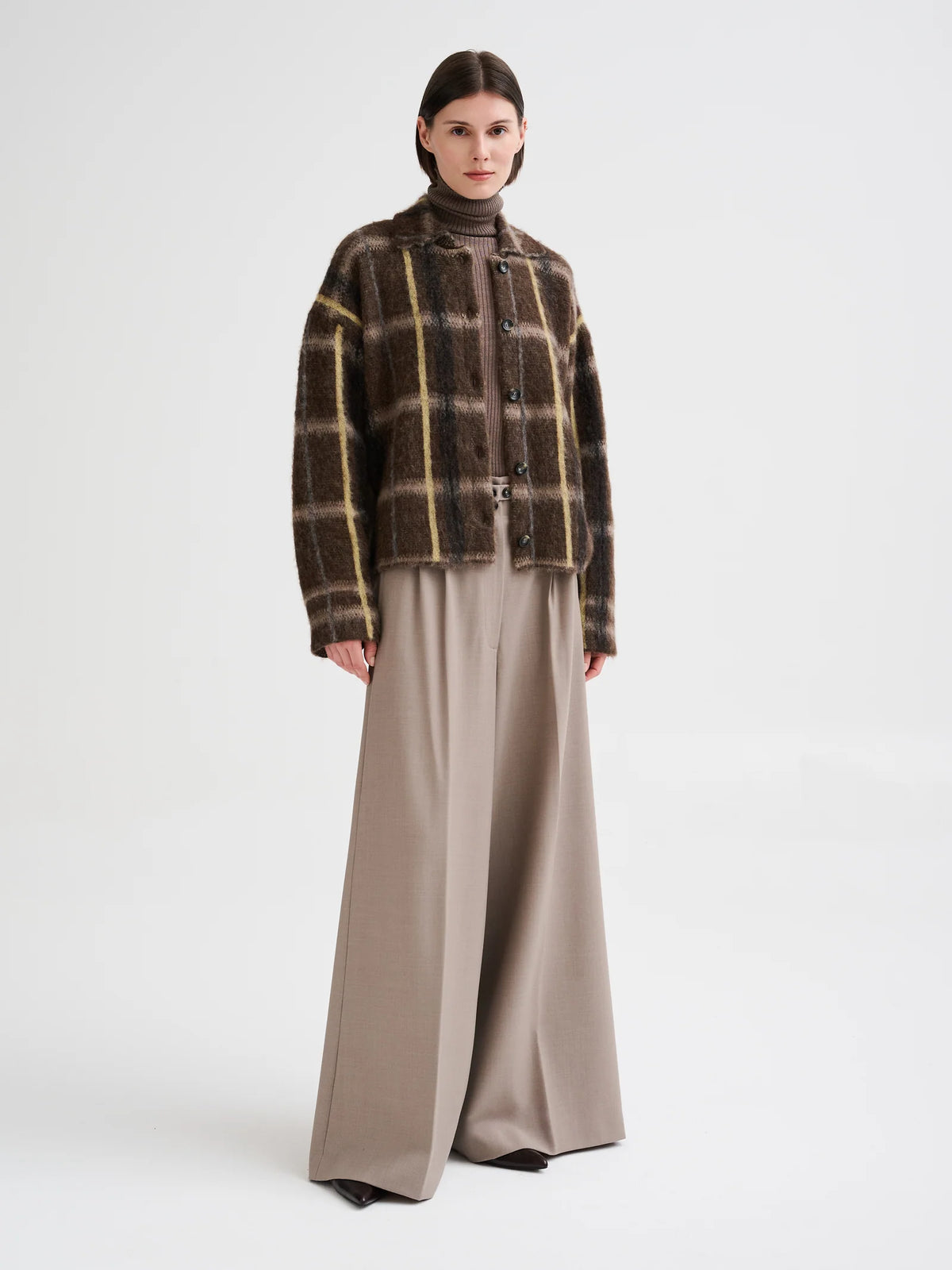 ROBERTO COLLINA GEOMETRIC JACQUARD OVERSHIRT