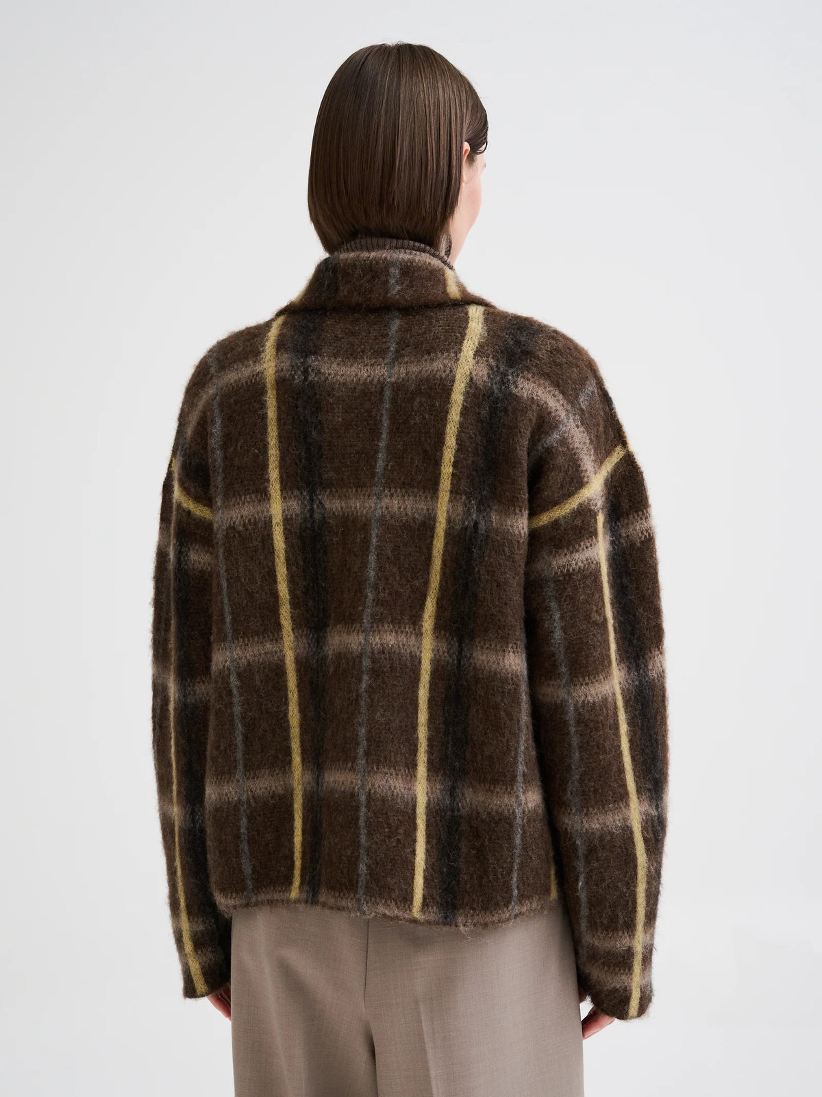 ROBERTO COLLINA GEOMETRIC JACQUARD OVERSHIRT