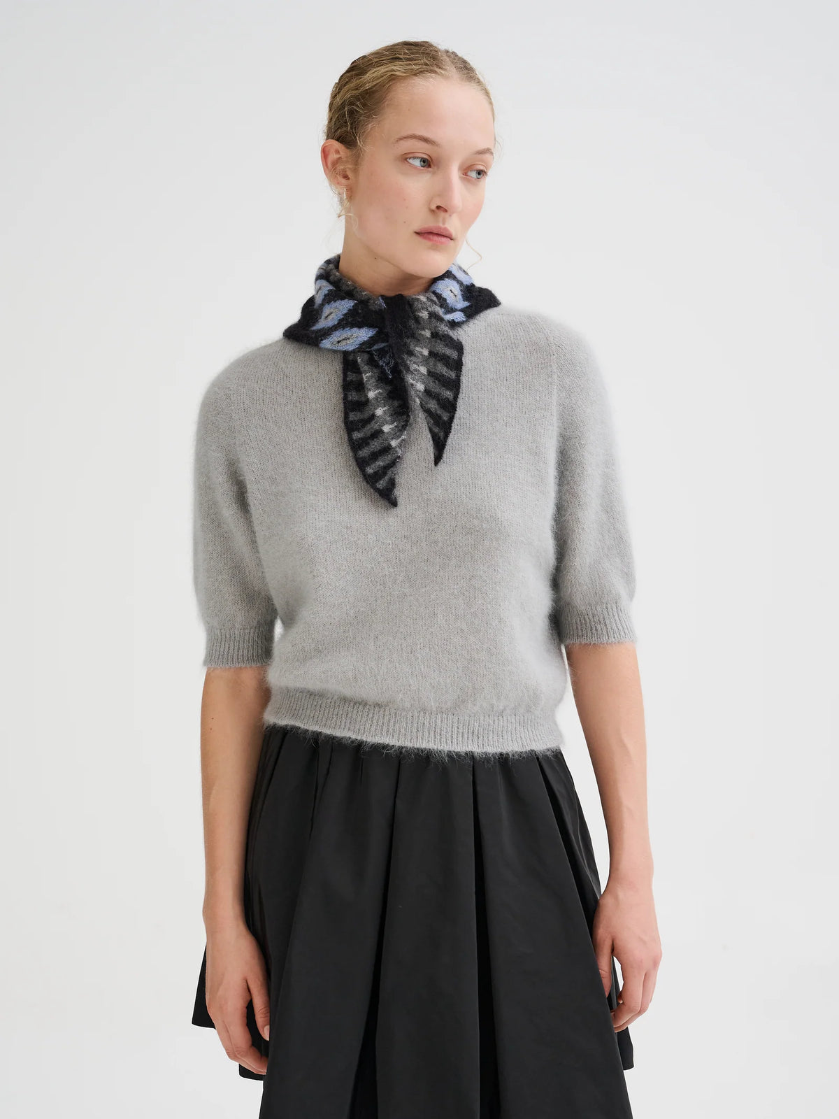ROBERTO COLLINA NORDIC JACQUARD BANDANA