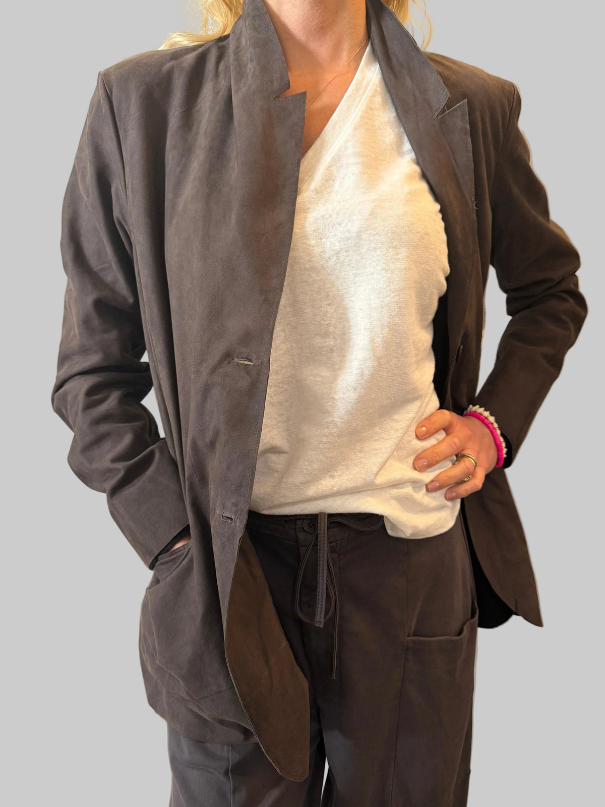 TRANSIT LEATHER BLAZER