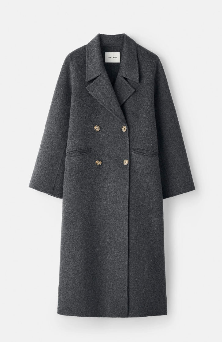 Soft Goat Double Breasted Coat