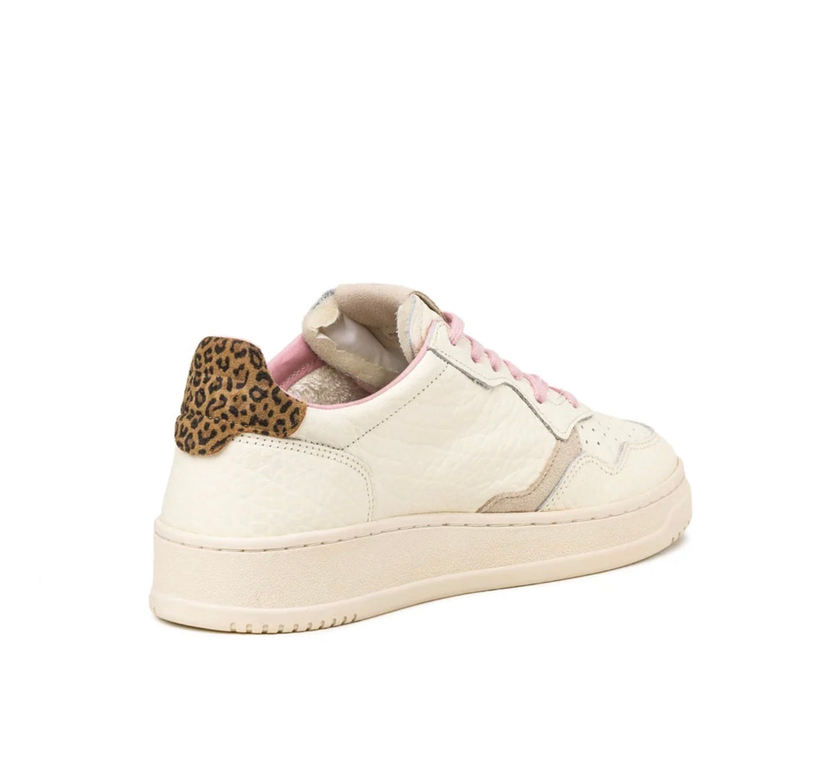 AUTRY MEDALIST LOW WOM NZ01 NABUCK/ELEPHANT/LEOPARD PRINT SUEDE/SAND