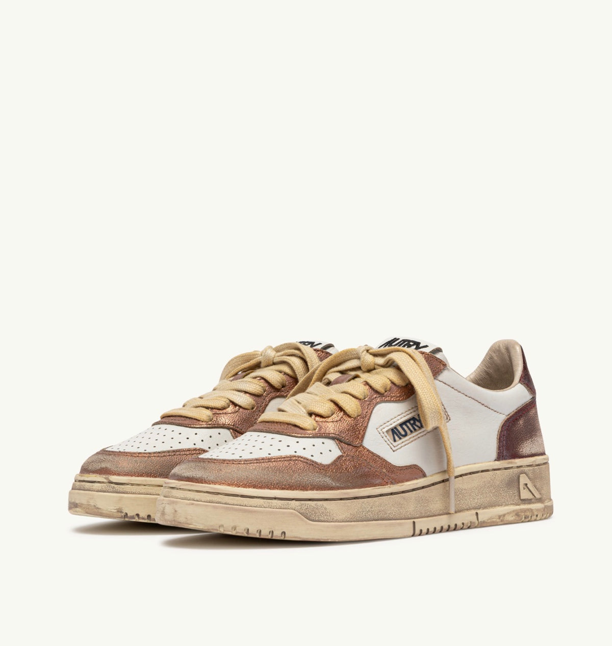AUTRY SUP VINT LOW WOM MT14 METALLIC/LEATHER RISING SUN/JASPER