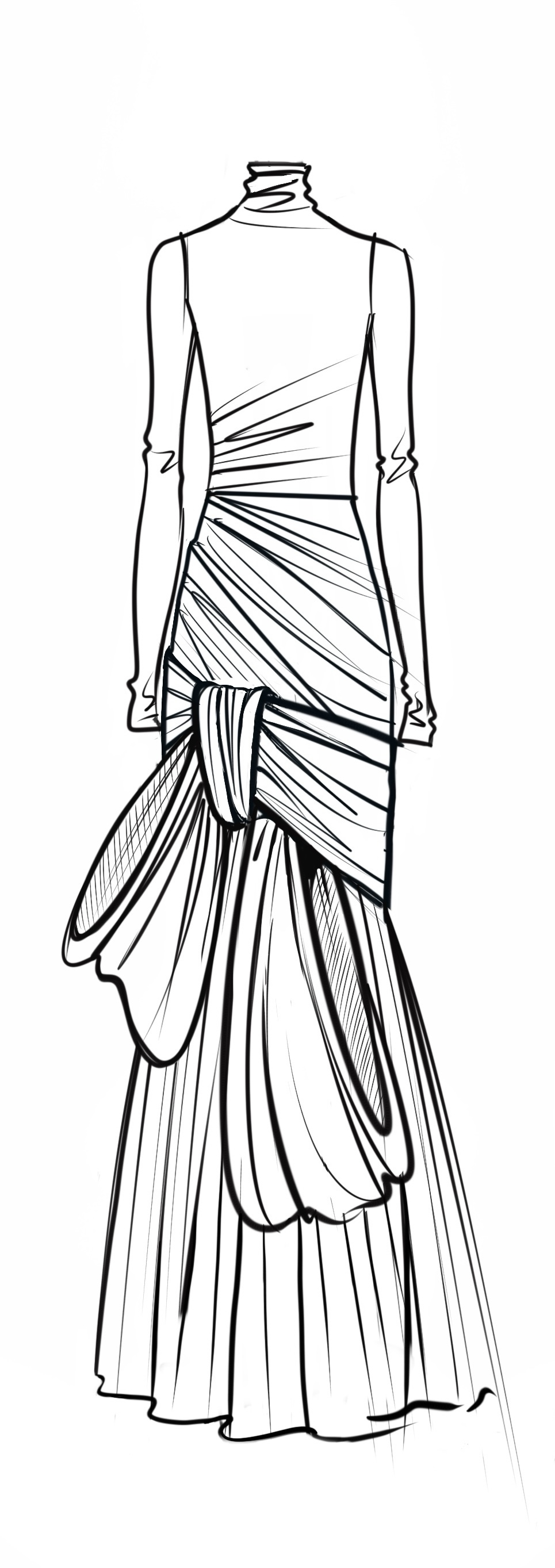Katy Draped Jersey Dress
