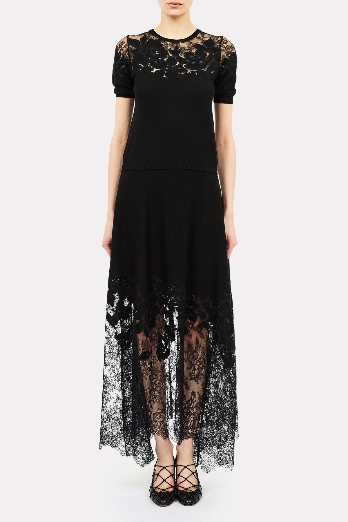 Josina Lace Midi Skirt