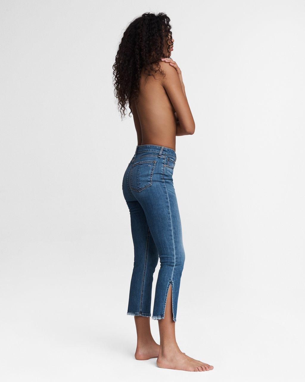 rag & bone Nina Cheville évasée taille haute Julienne