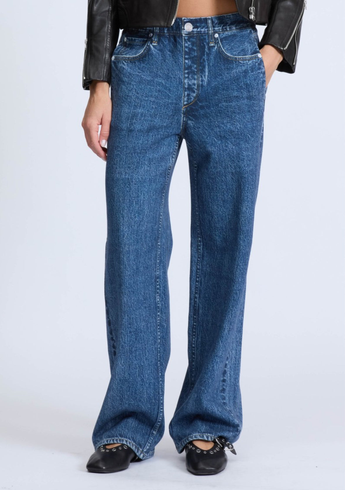 Rag &amp; Bone Miramar Fleece Terry Wide Leg
