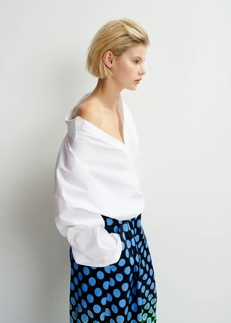 Essentiel Antwerp Hare Wrap-Effect Blouse