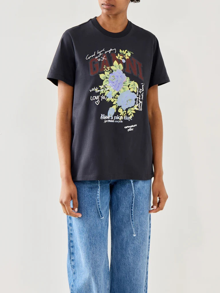 Basic Cotton Jersey Rose T-shirt
