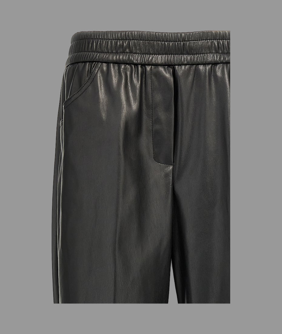 Nude Carrot Leg Trousers