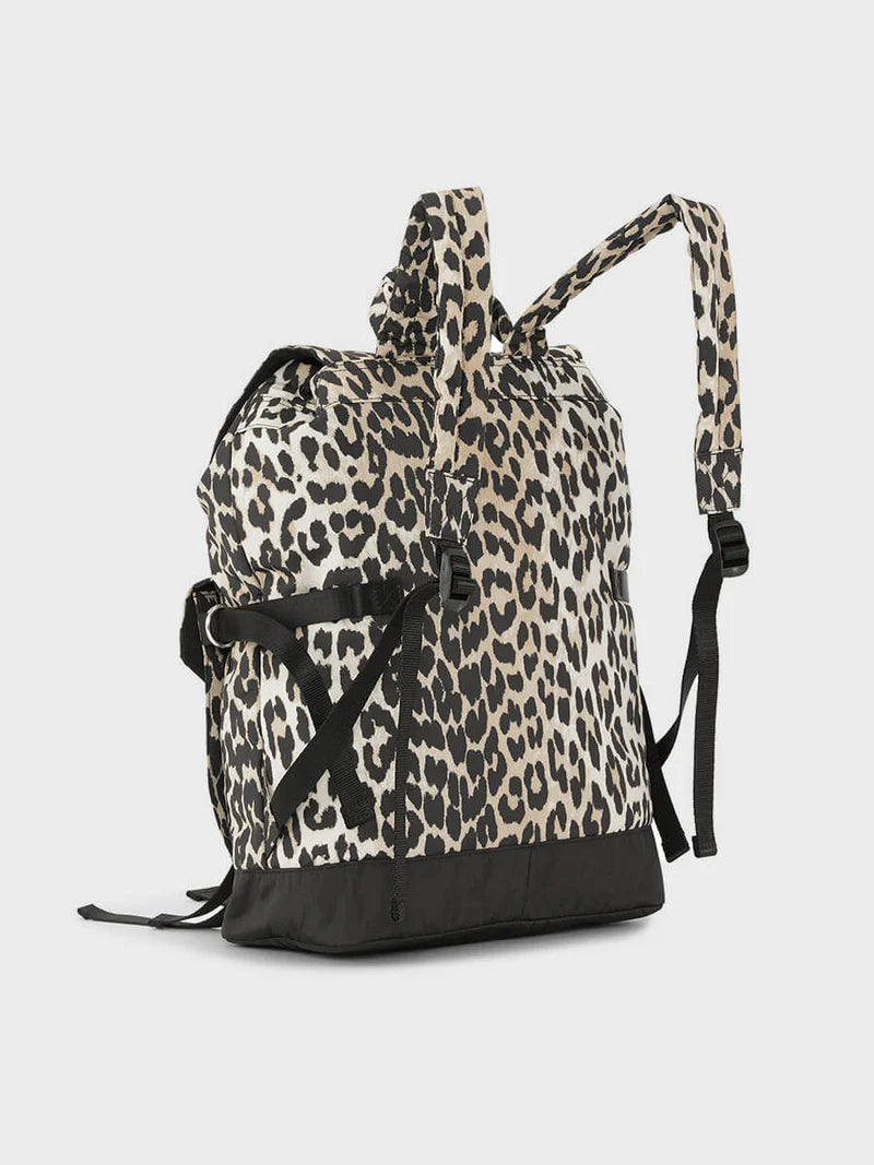 Ganni Recycled Tech Backpack Print