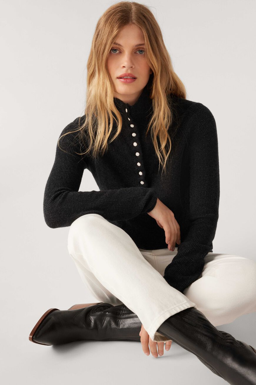 Ba&amp;sh Elea Long-Sleeve Knit Jumper