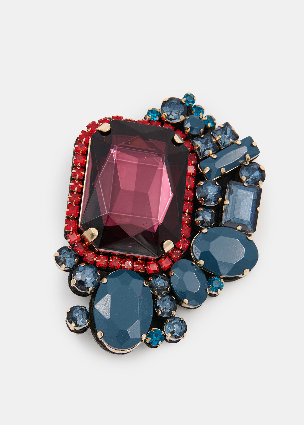 KUBE STONES BROOCH
