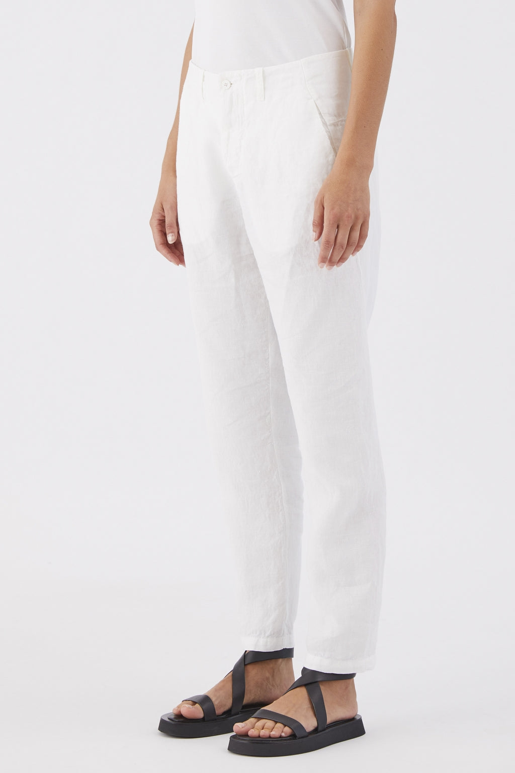 Transit Regular Fit Linen Trousers