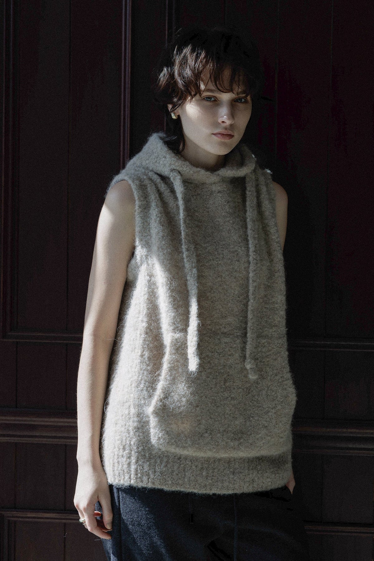 CT Plage Alpaca Loop Hooded Vest