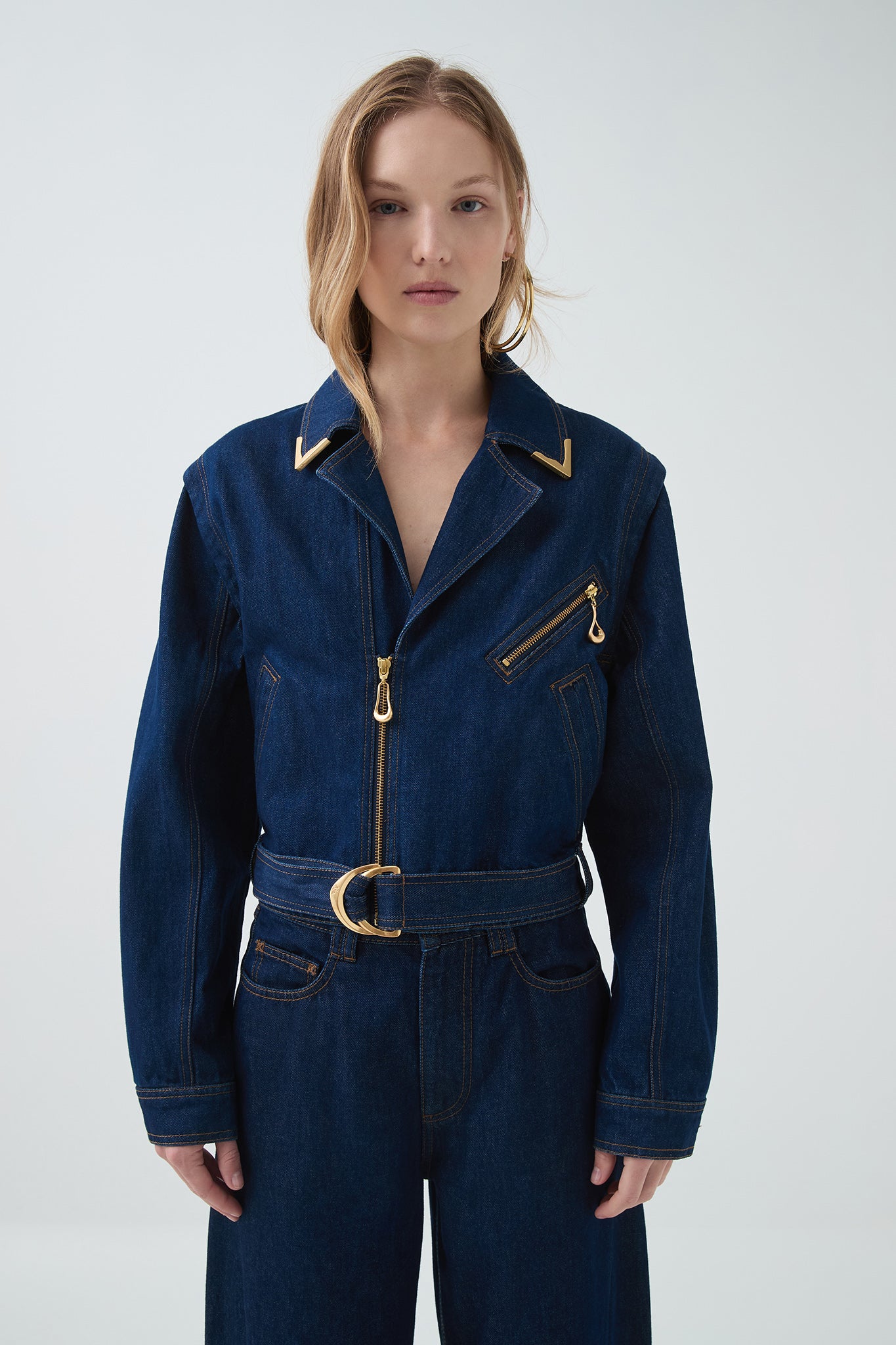 Amara Hardware Denim Jacket