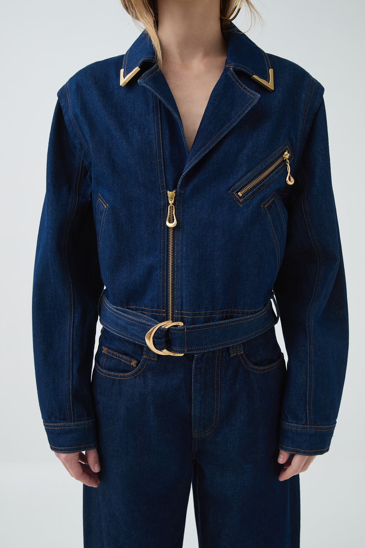 Amara Hardware Denim Jacket