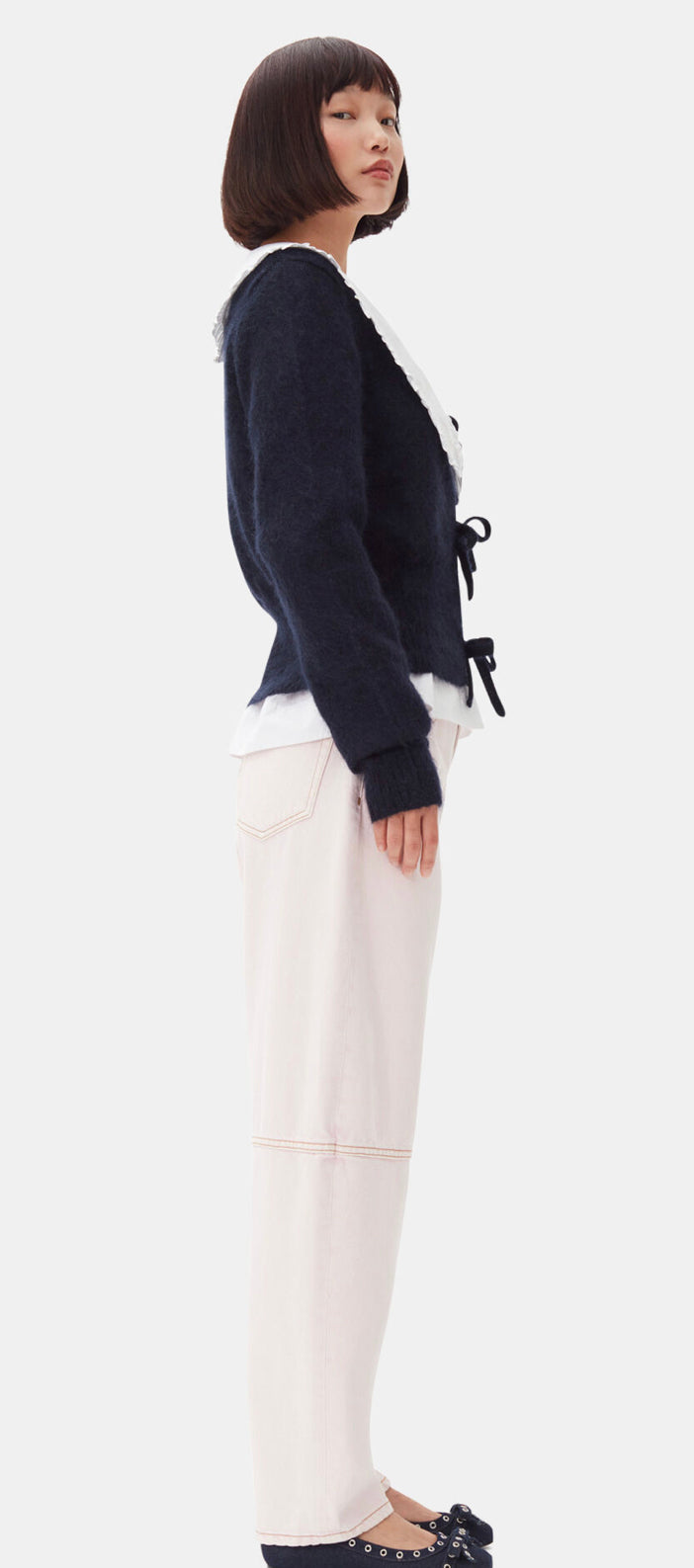 Ganni Tie String Cardigan