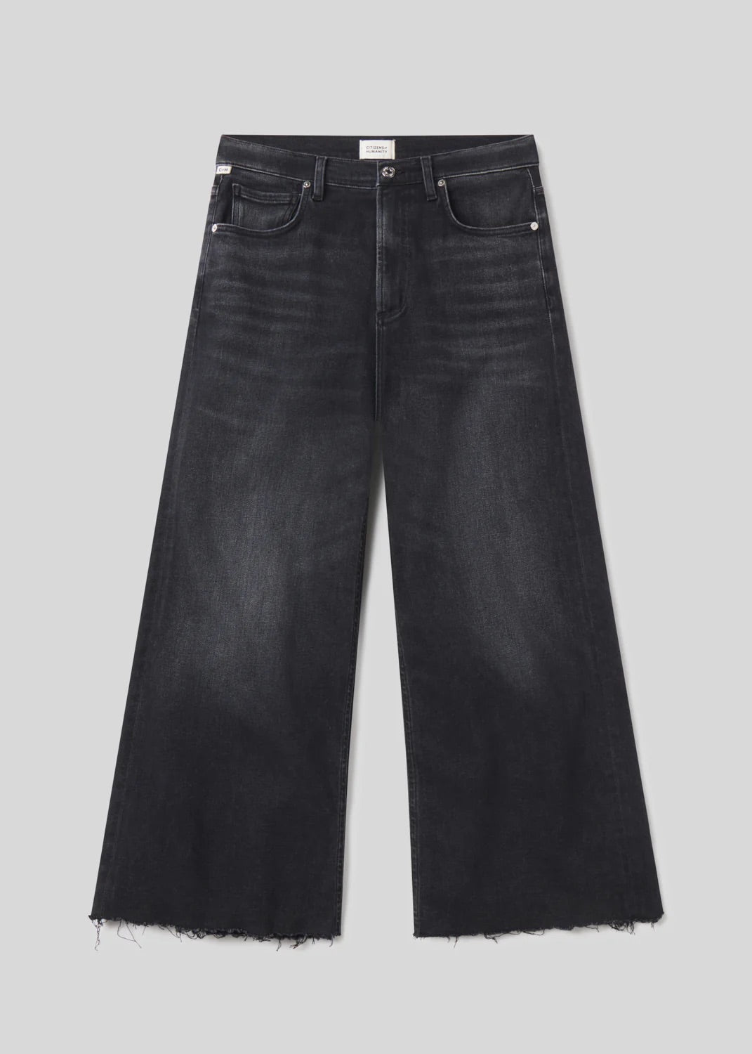 Citizens of Humanity Lyra Wide Leg Crop Raw Hem