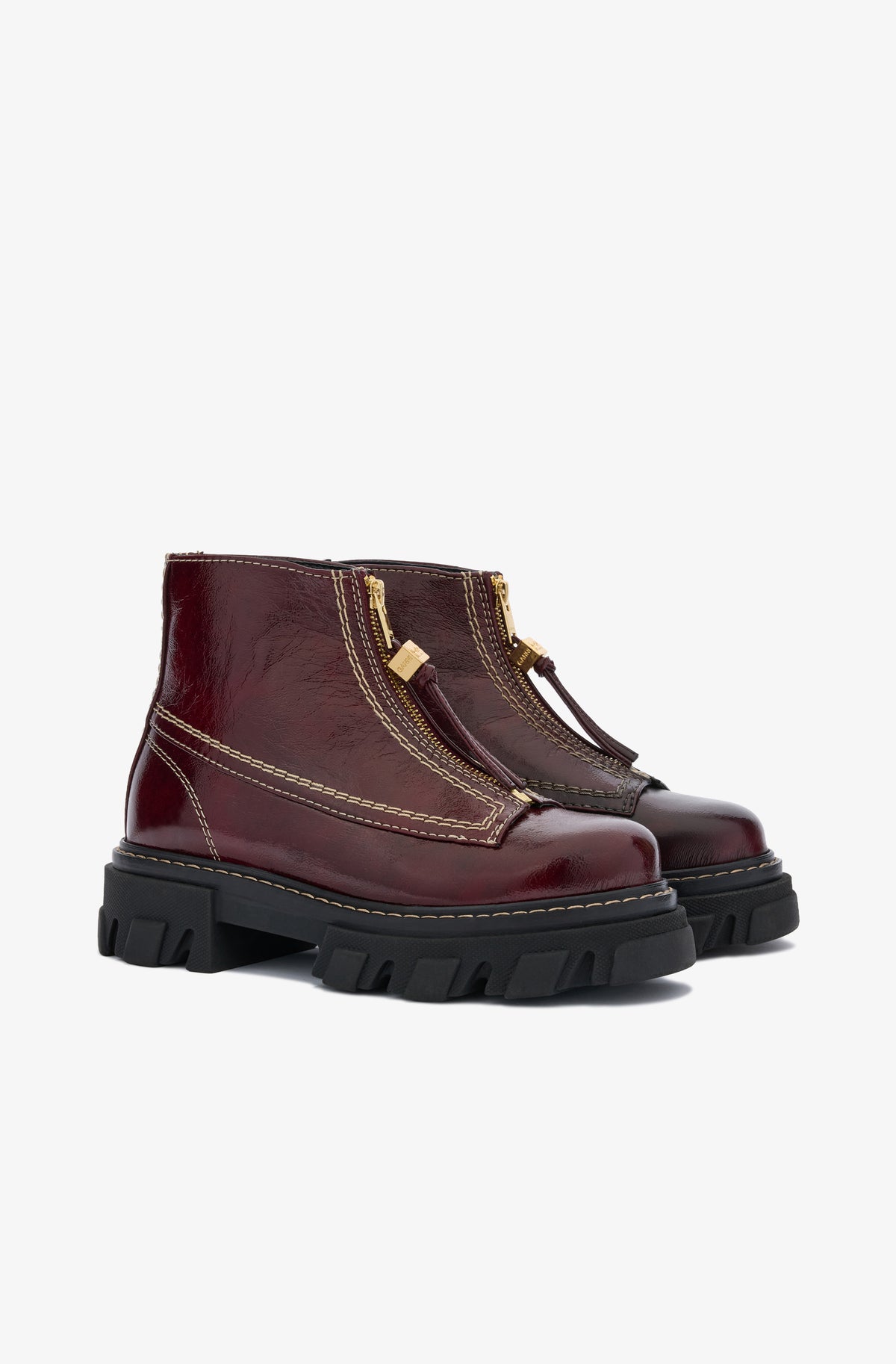 Cleated Zip Deep Shine