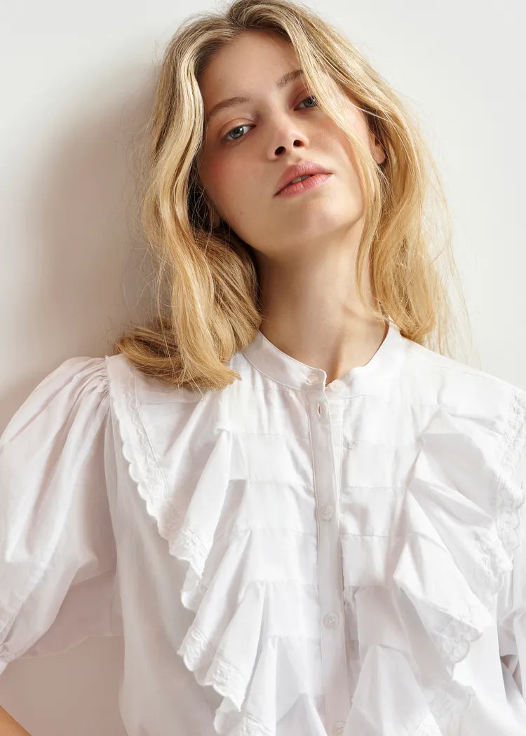 Essentiel Antwerp Hamadeus Shirt with Ruffles
