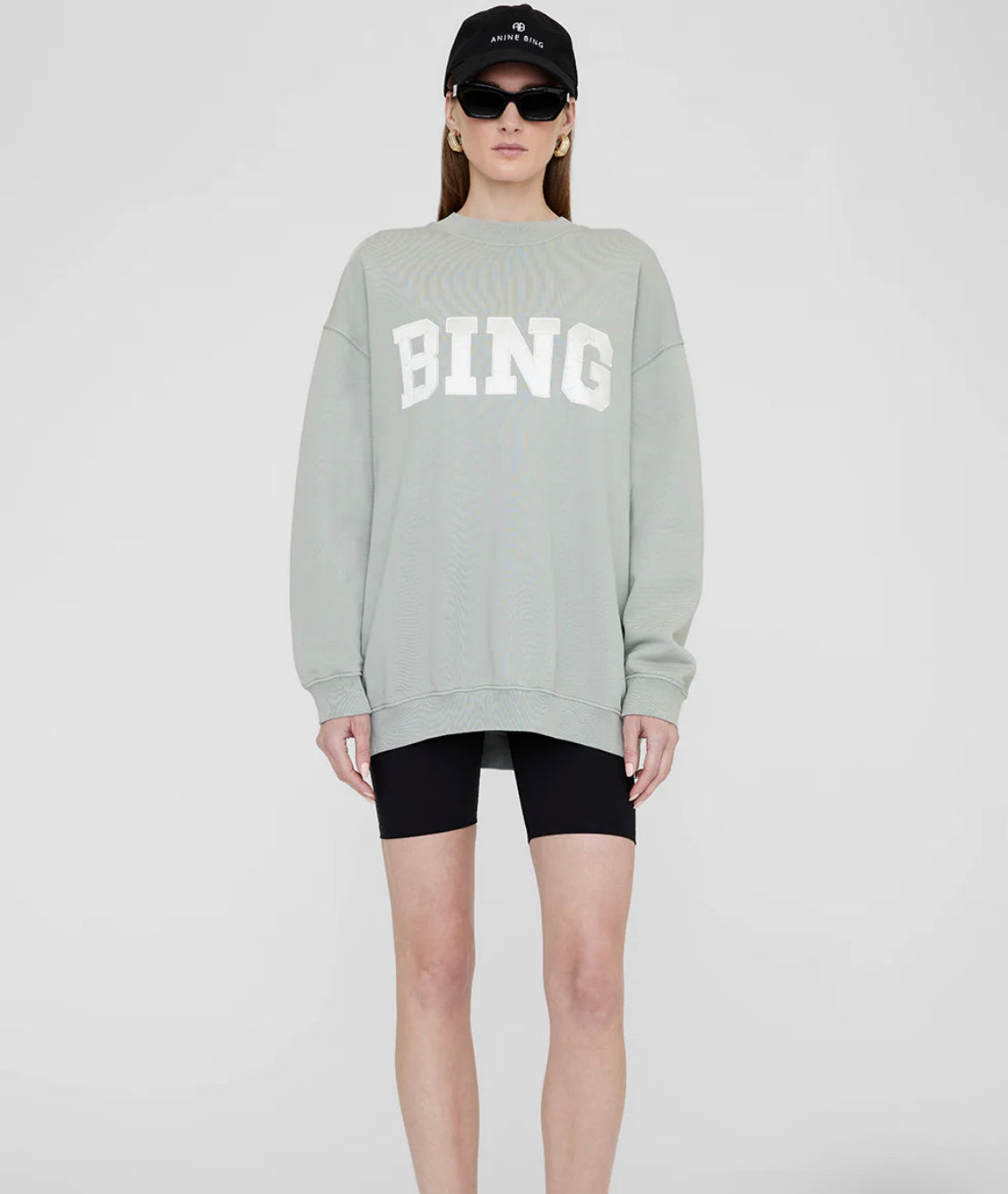 Anine Bing Tyler Sweatshirt Satin Bing