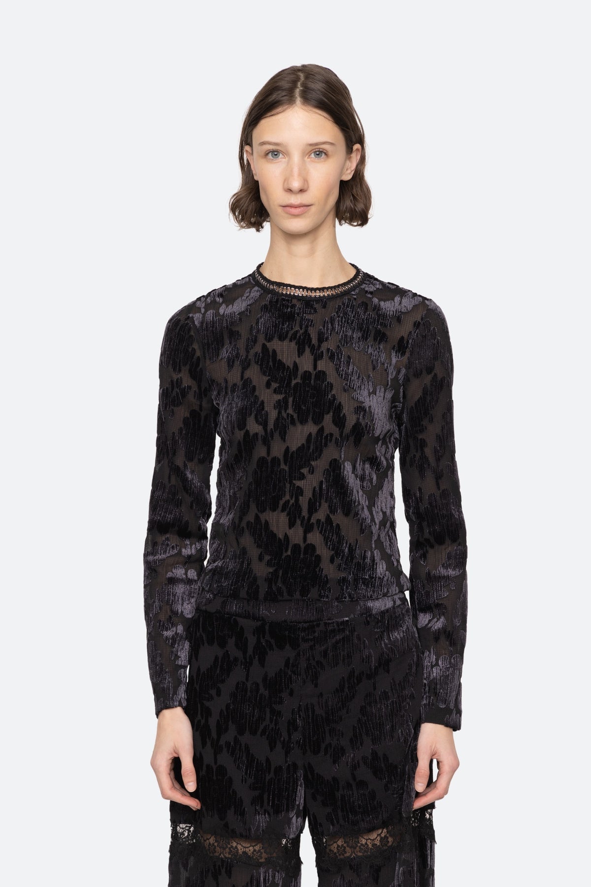 REGINE BURNOUT L/SLV TURTLENECK (D2)