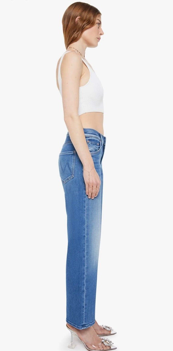 Mother Denim Mid Rise Rambler Zip Ankle