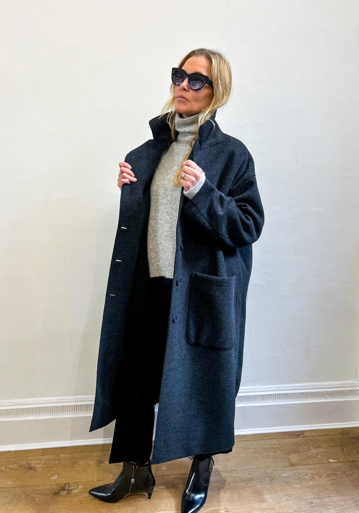 Square Wool Coat