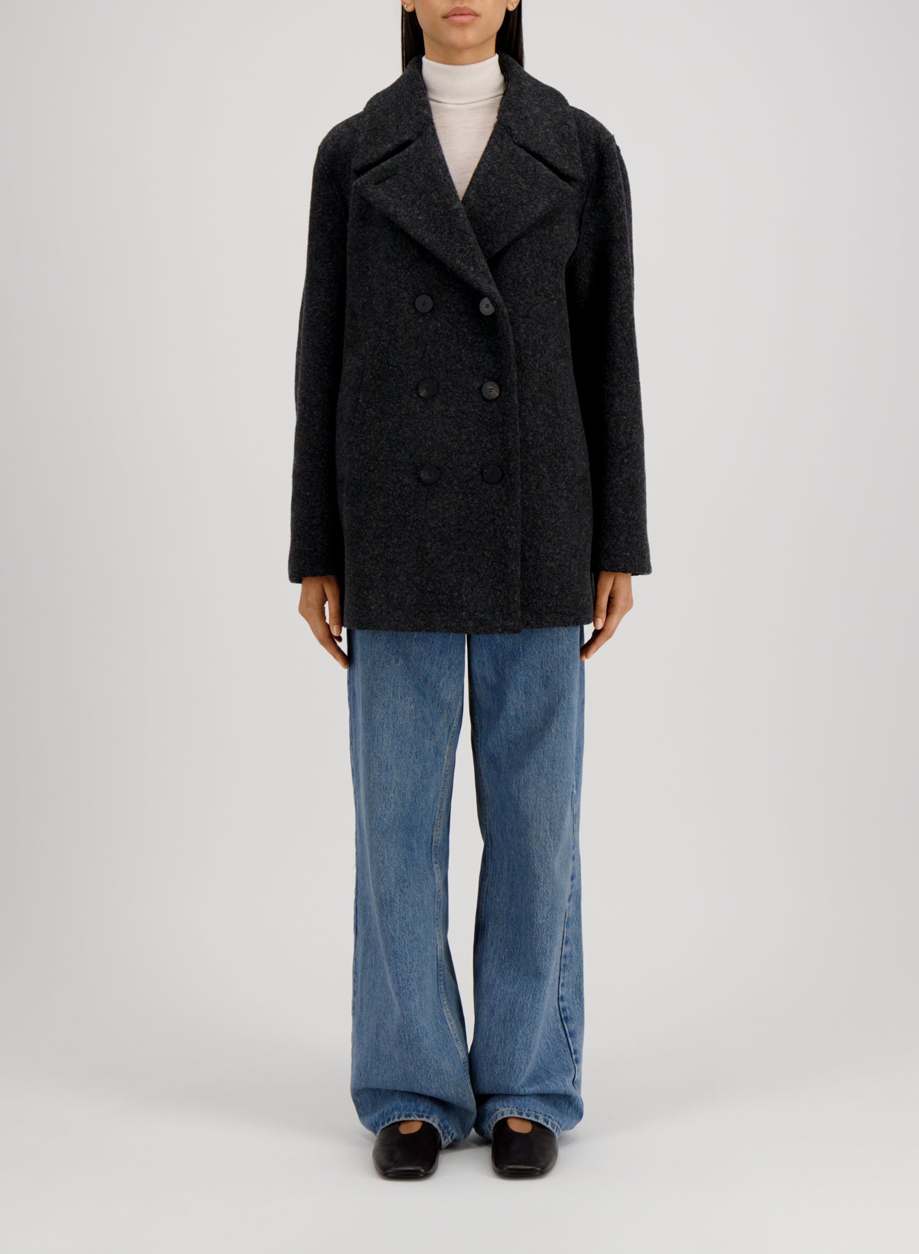 Women sailor jacket bouclé