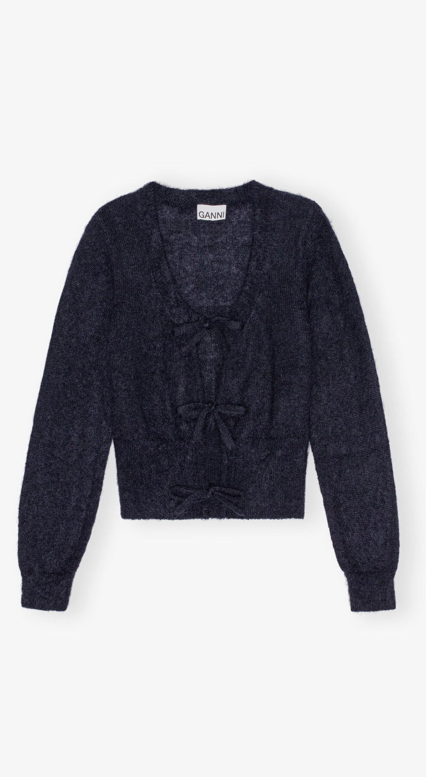 Ganni Tie String Cardigan