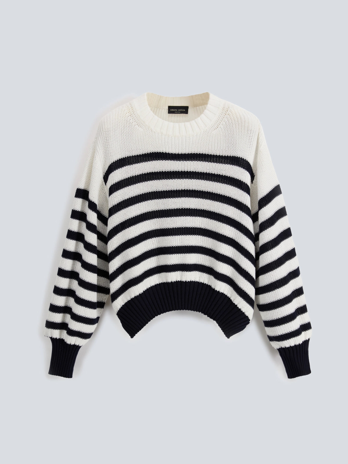 Roberto Collina Striped Cotton Sweater