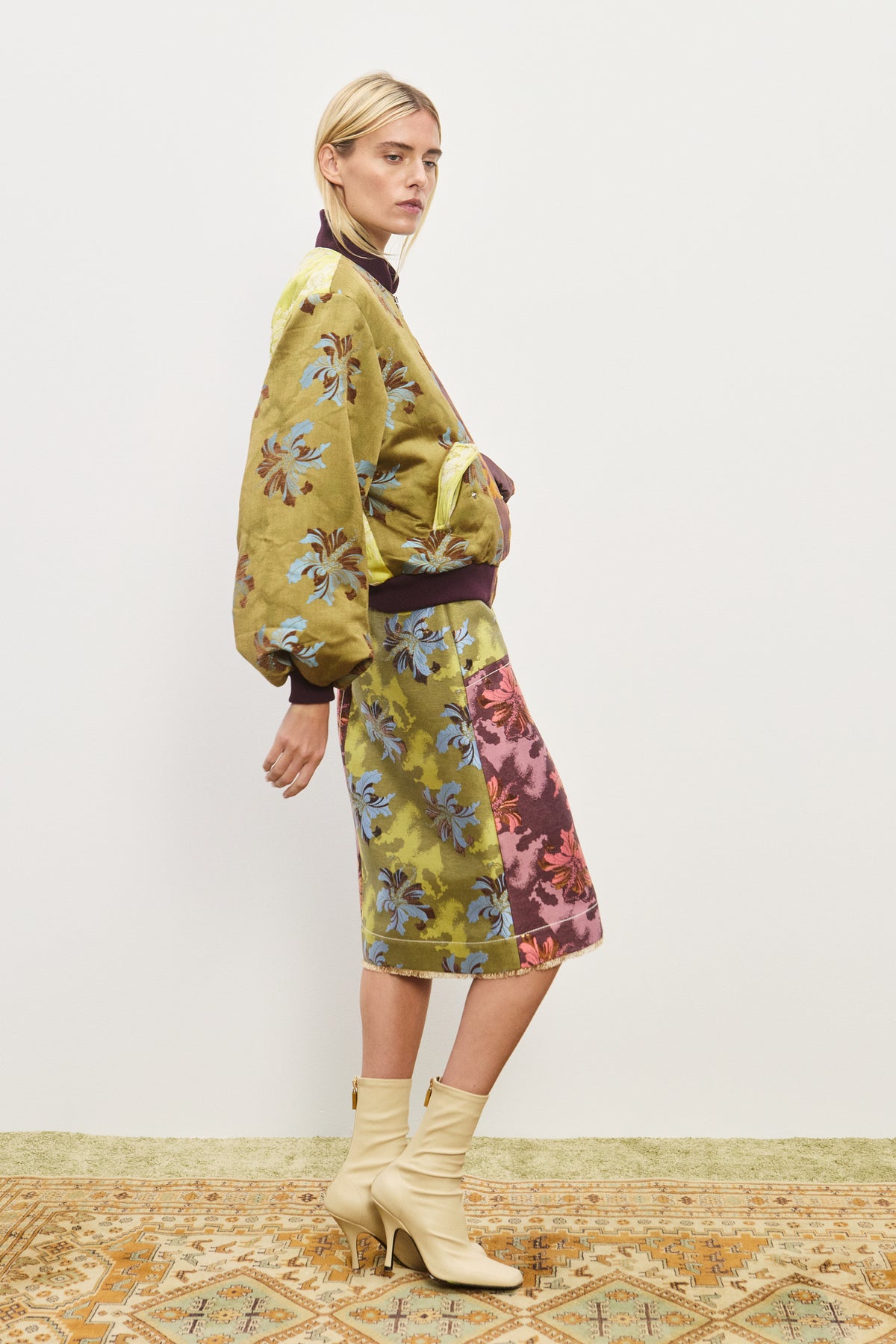 ADRIANA JACQUARD BOMBER JACKET