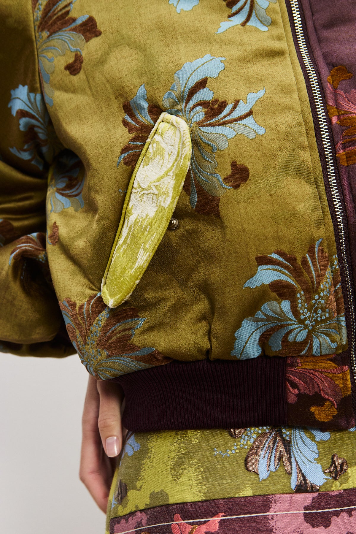 ADRIANA JACQUARD BOMBER JACKET