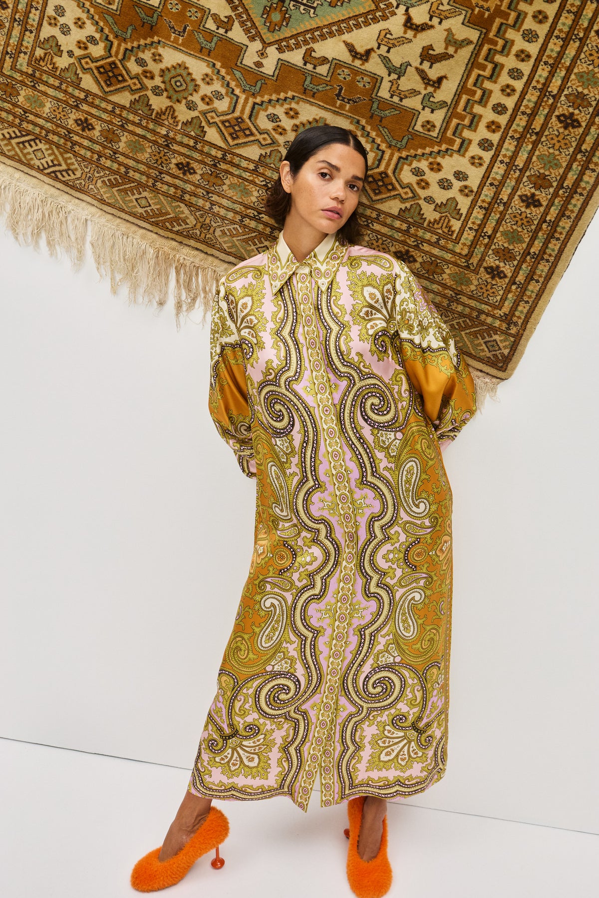 CLEMENZA SILK SHIRTDRESS