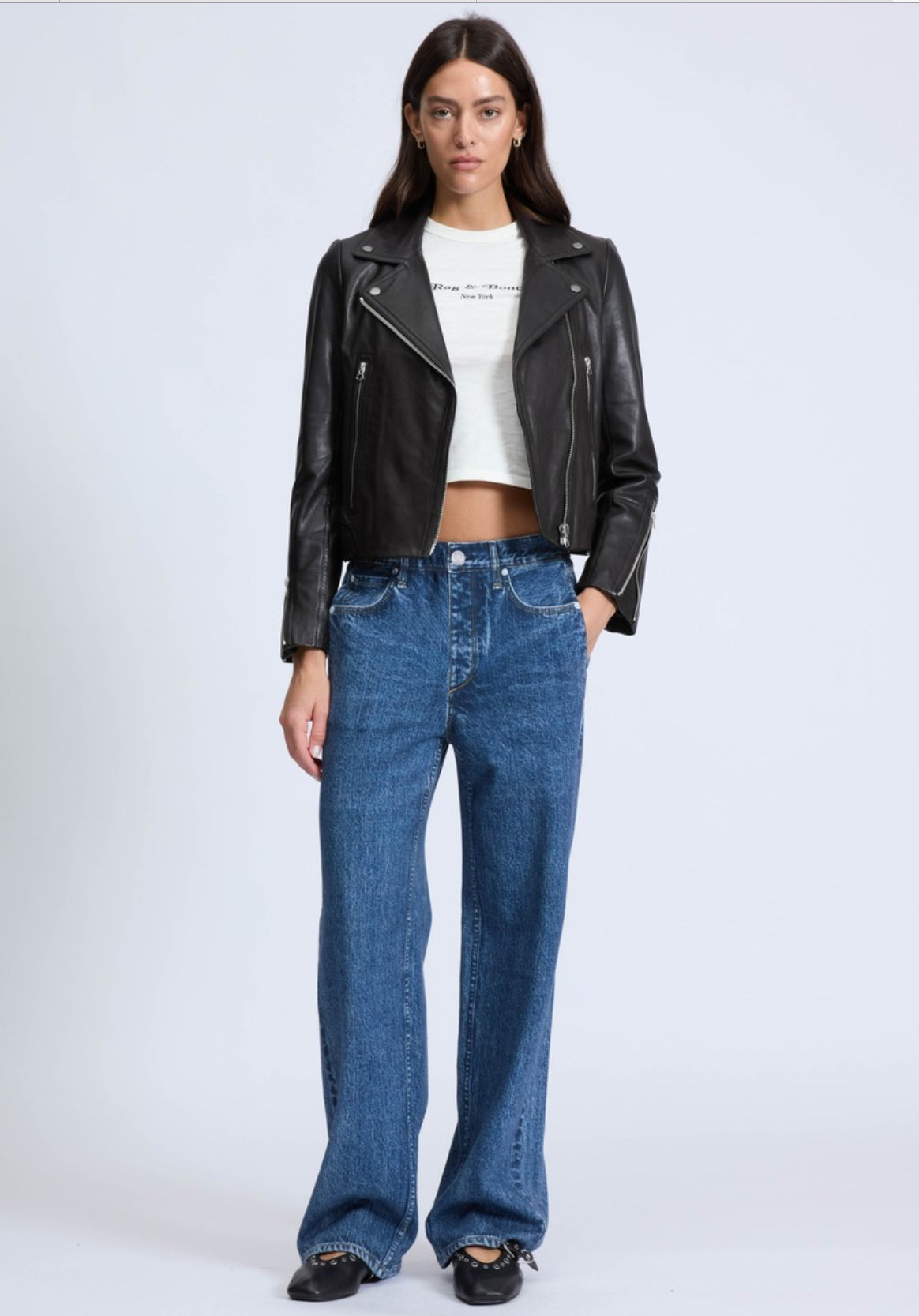 Rag &amp; Bone Miramar Fleece Terry Wide Leg