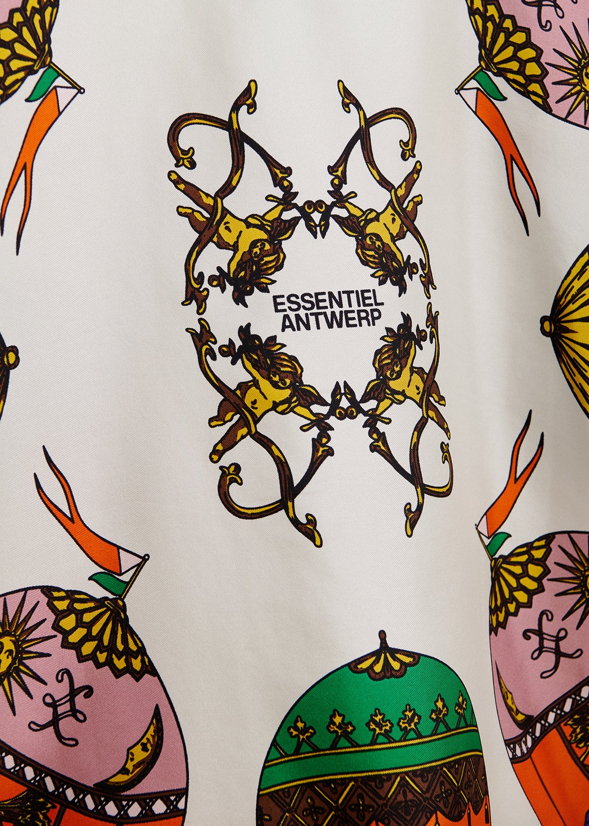 KOS T-SHIRT WITH SILK SCARF BACK
