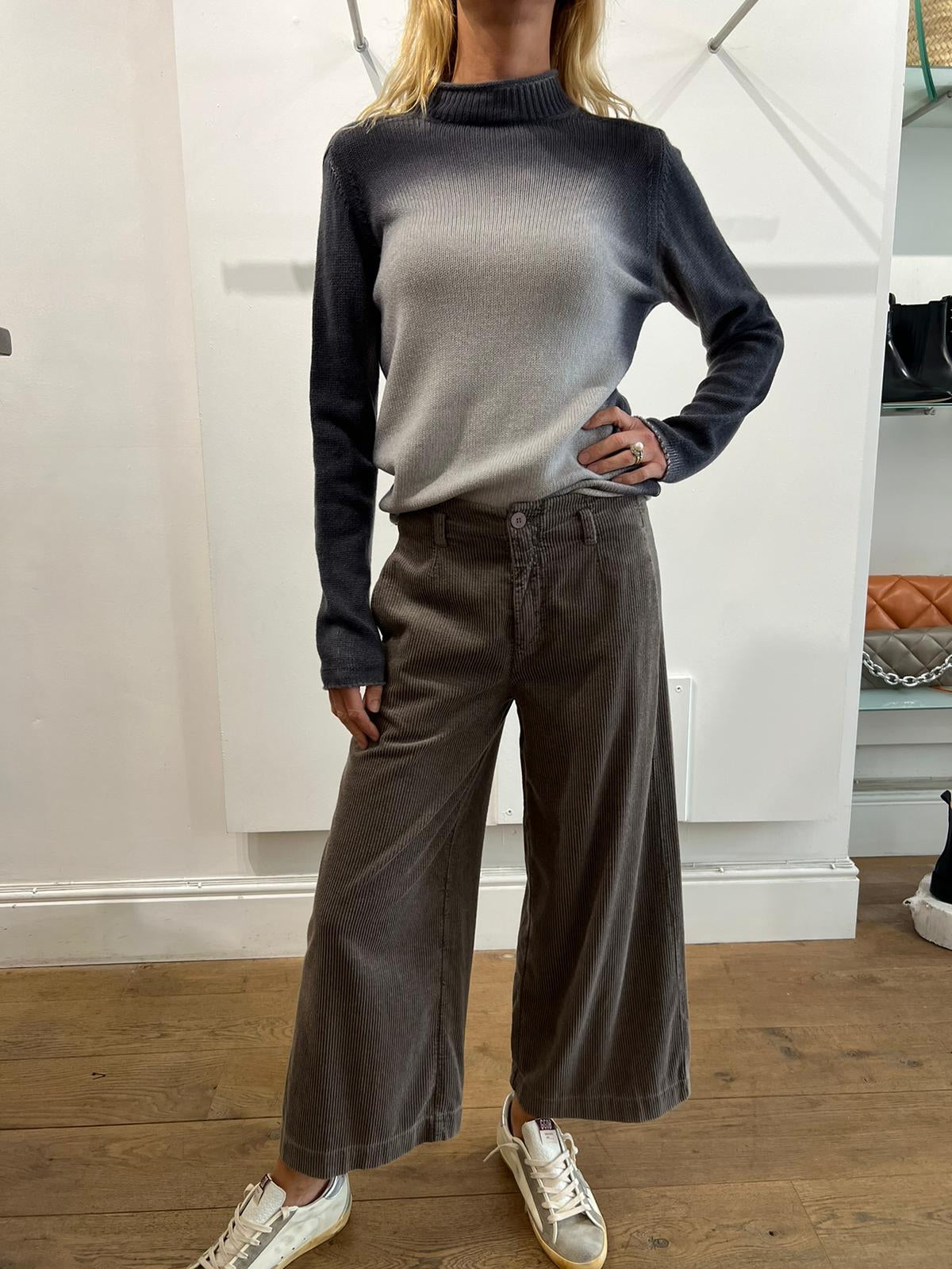 TRANSIT Wide Leg Cord Trousers