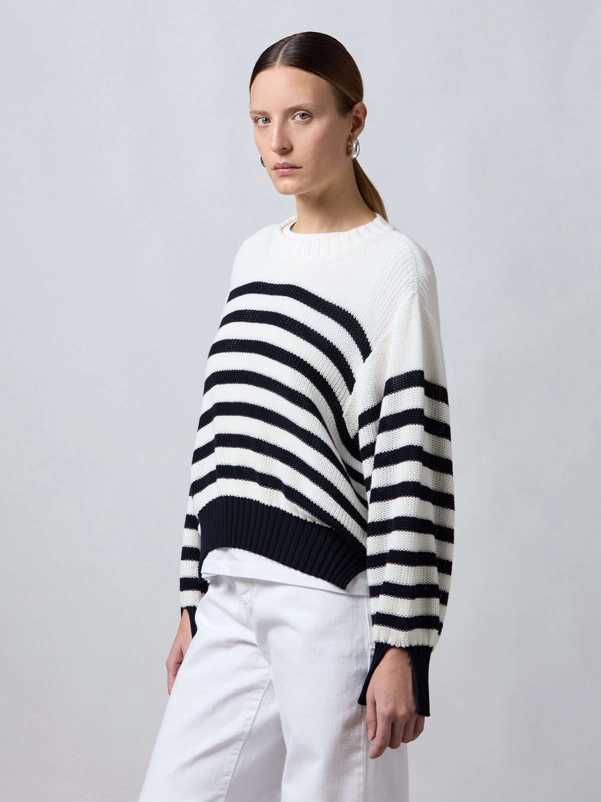 Roberto Collina Striped Cotton Sweater