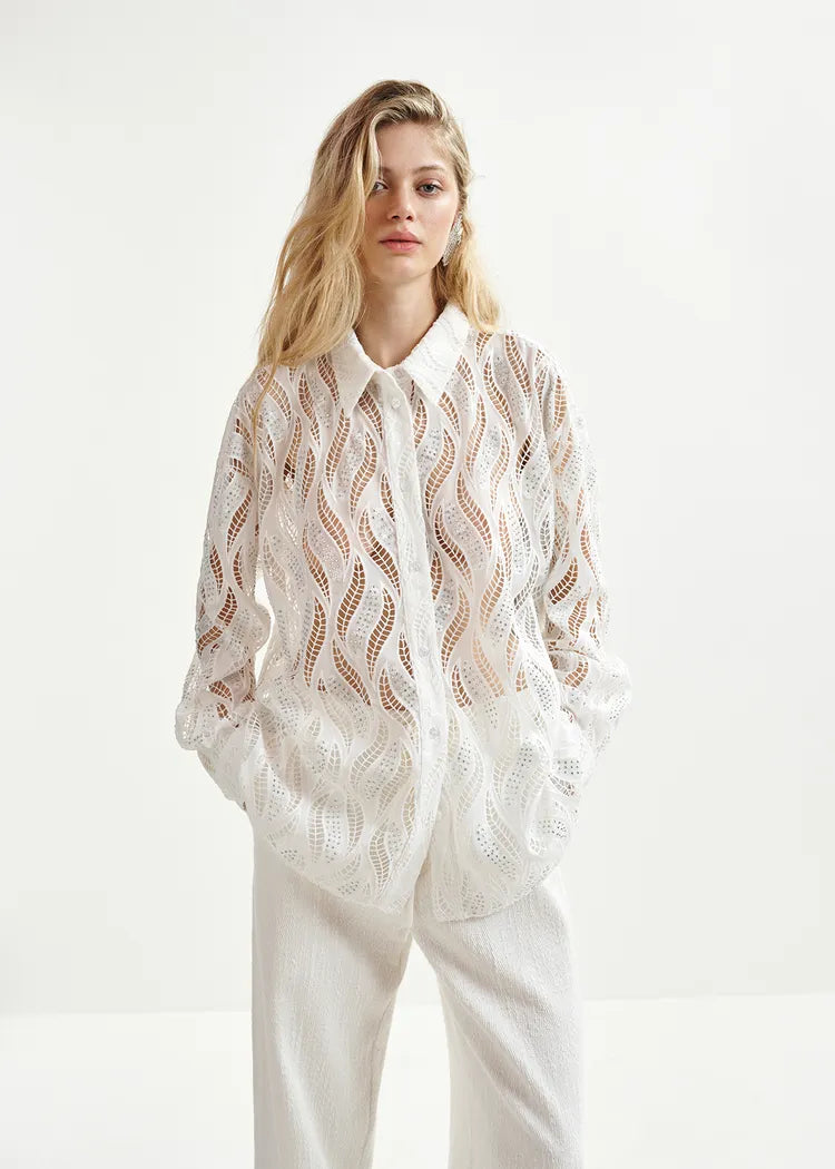 Essentiel Antwerp Henetton Broderie Anglaise Shirt