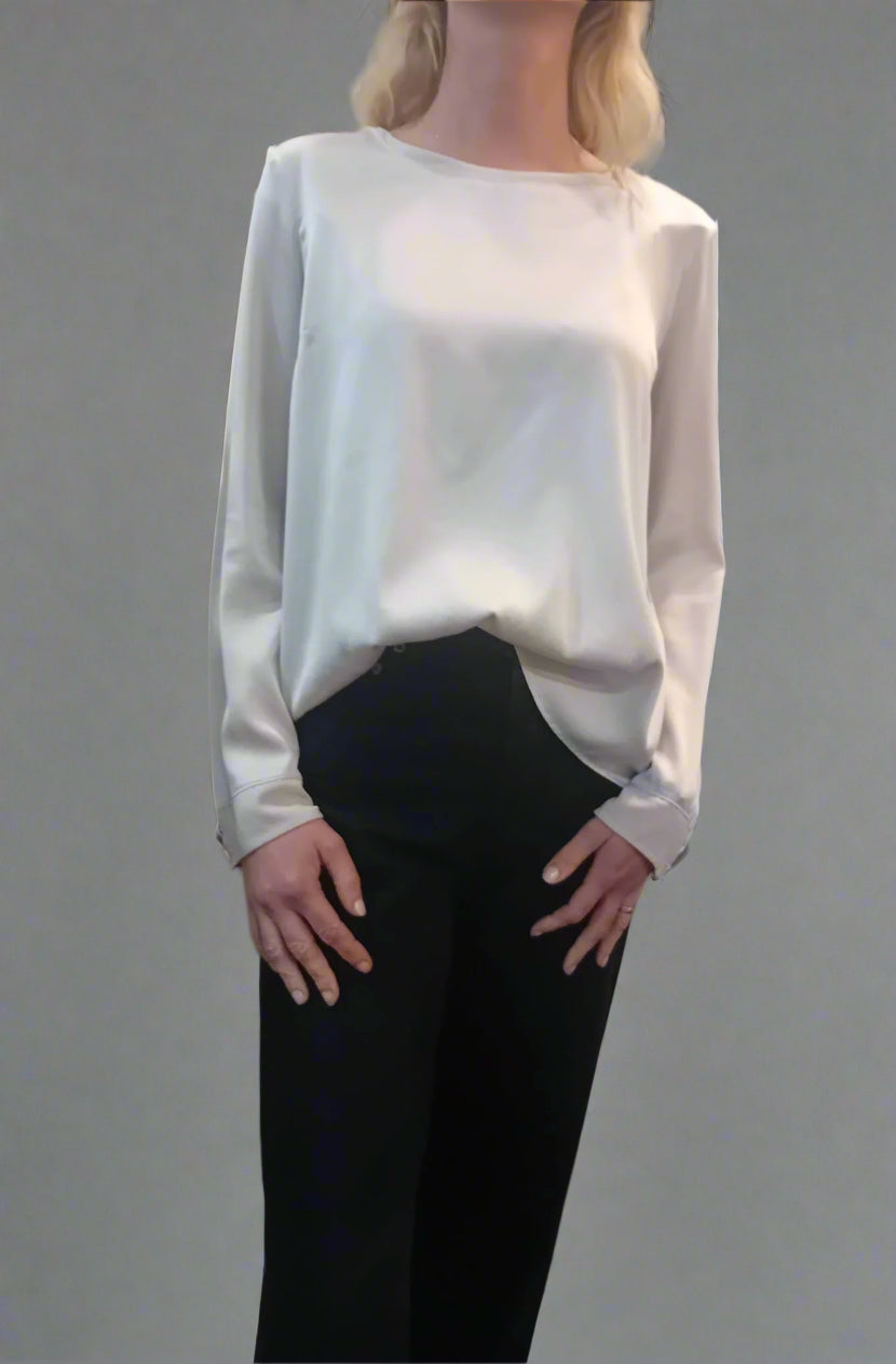 Transit Stretch Silk Satin Shirt