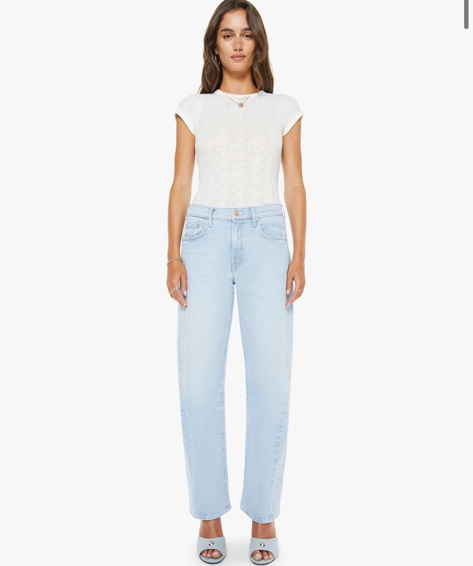 Mother Denim Mid Rise Half-Pipe Hover