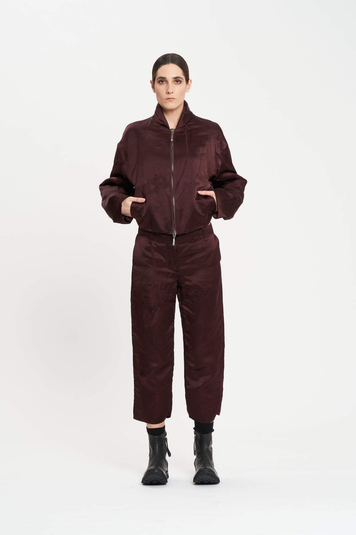 Masnada Reversible patterned Bomber jacket